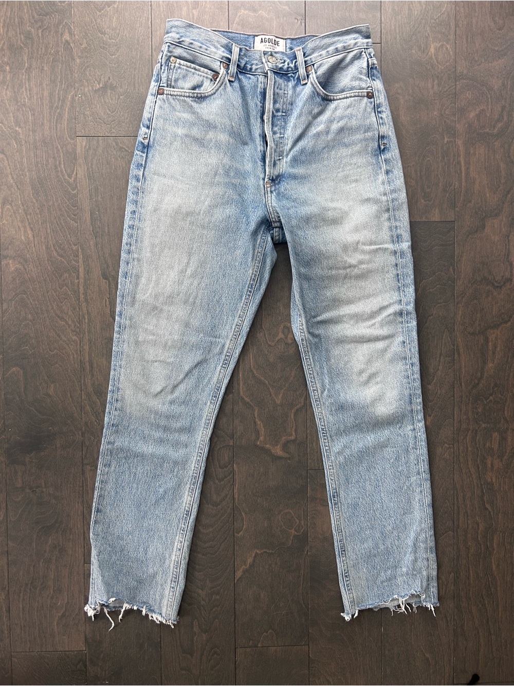 Agolde Denim Jeans Riley Cropped High Rise
